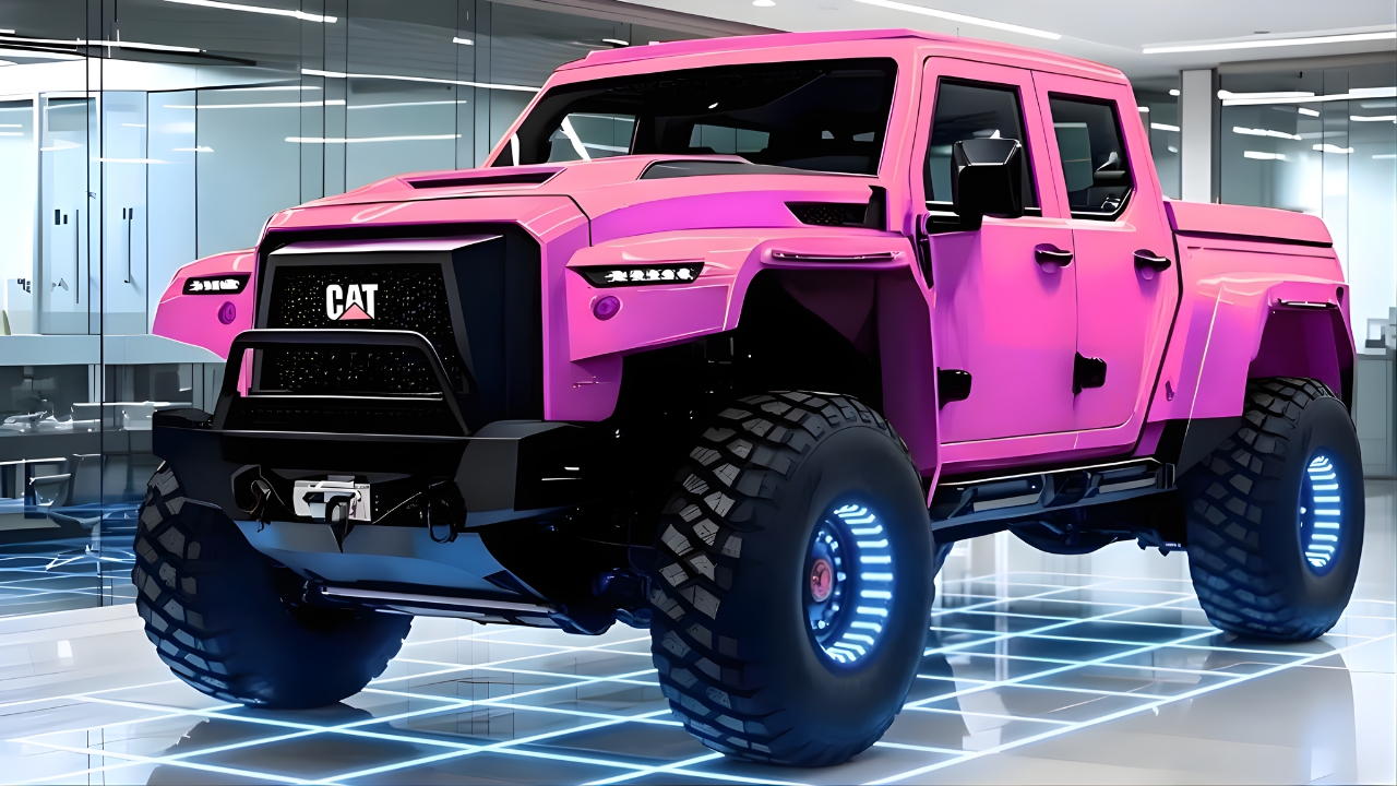 Caterpillar Pickup Truck Unveiled – Luxury Interior, Fuel Efficient, High Mileage